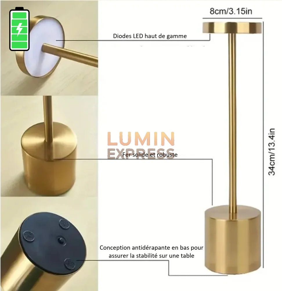Lampe de table OSAKA Gold