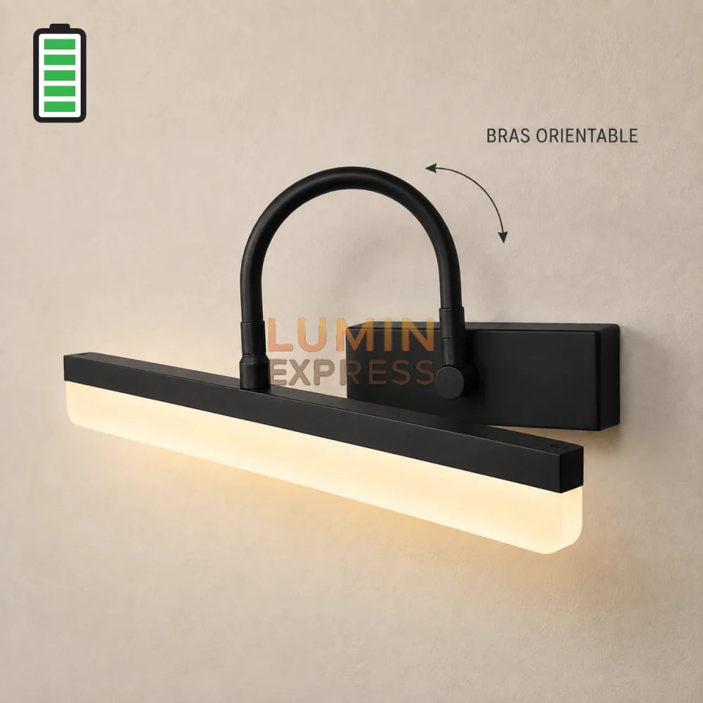 Applique murale rechargeable Black pour tableau et miroir