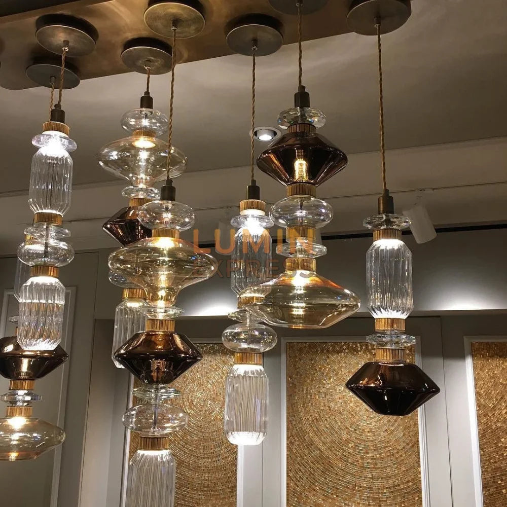 Suspension FUTURA Design Contemporain en verre soufflé