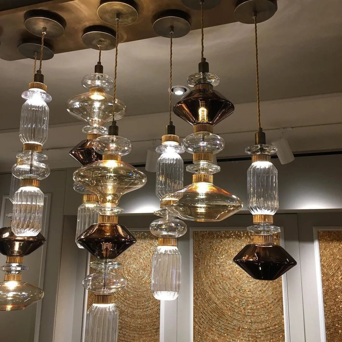 Suspension FUTURA Design Contemporain en verre soufflé