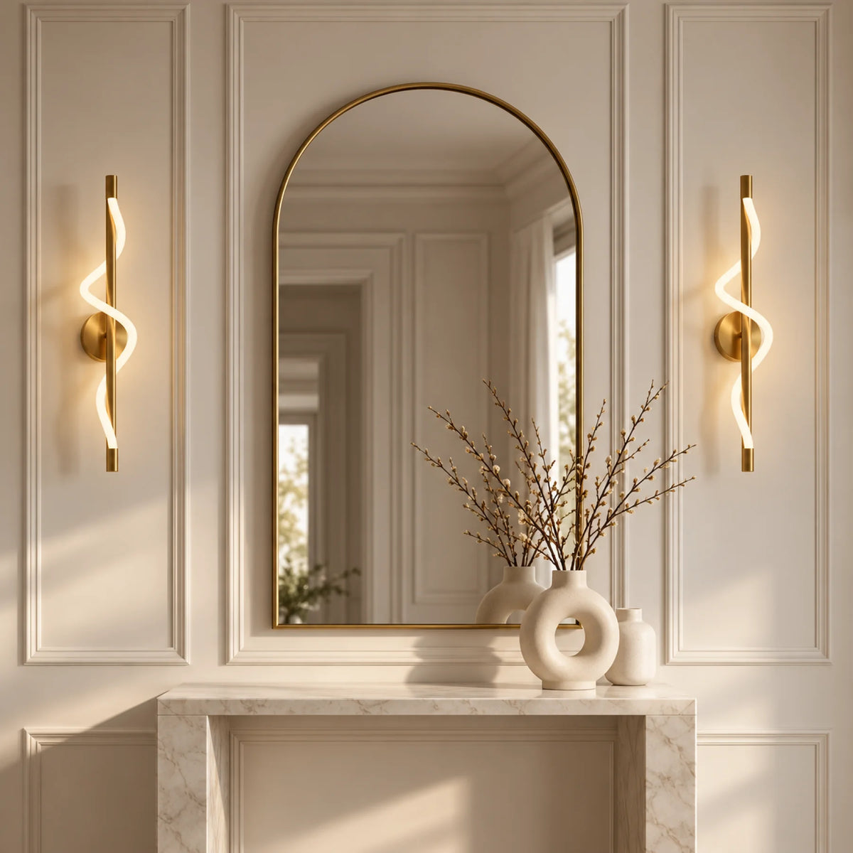 Applique murale sans fil ECLISSA Gold