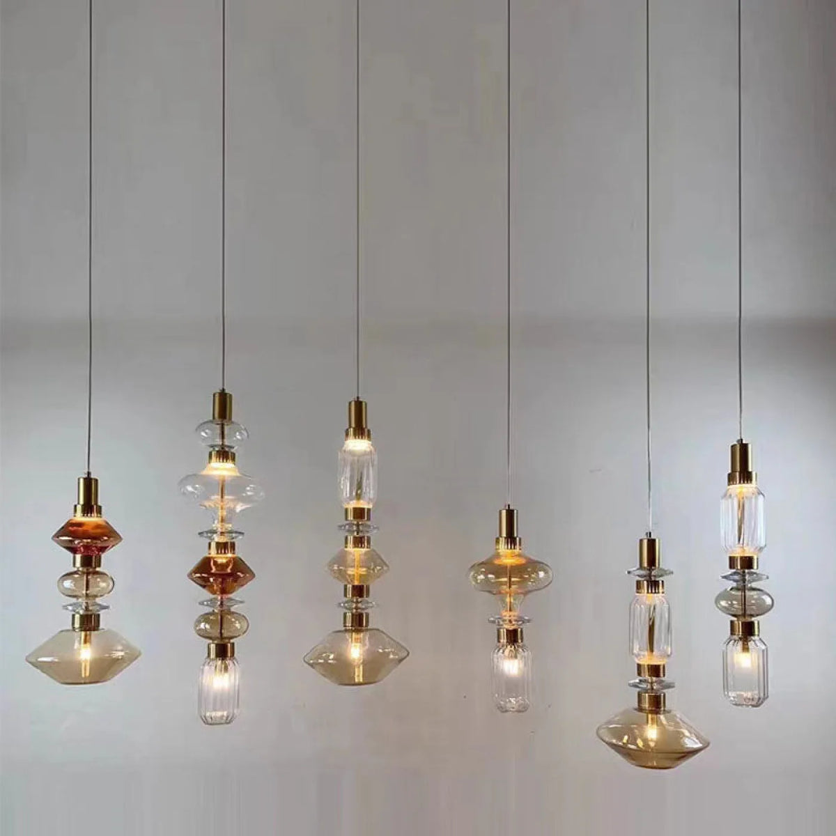 Suspension FUTURA Design Contemporain en verre soufflé