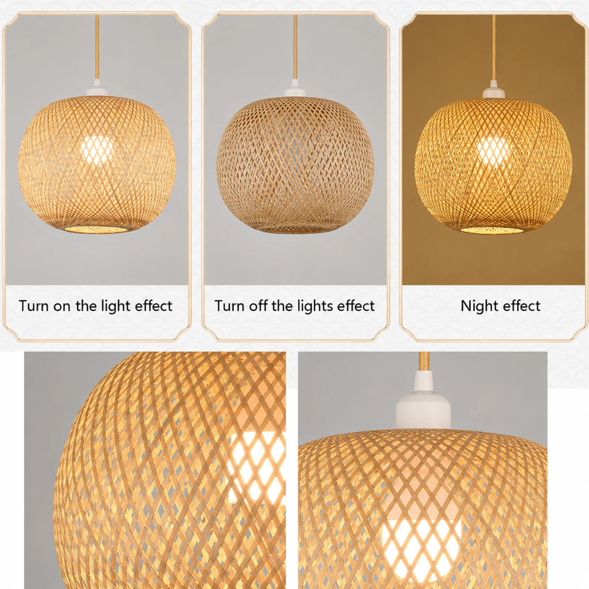 Suspension OASIS Triple en Bambou