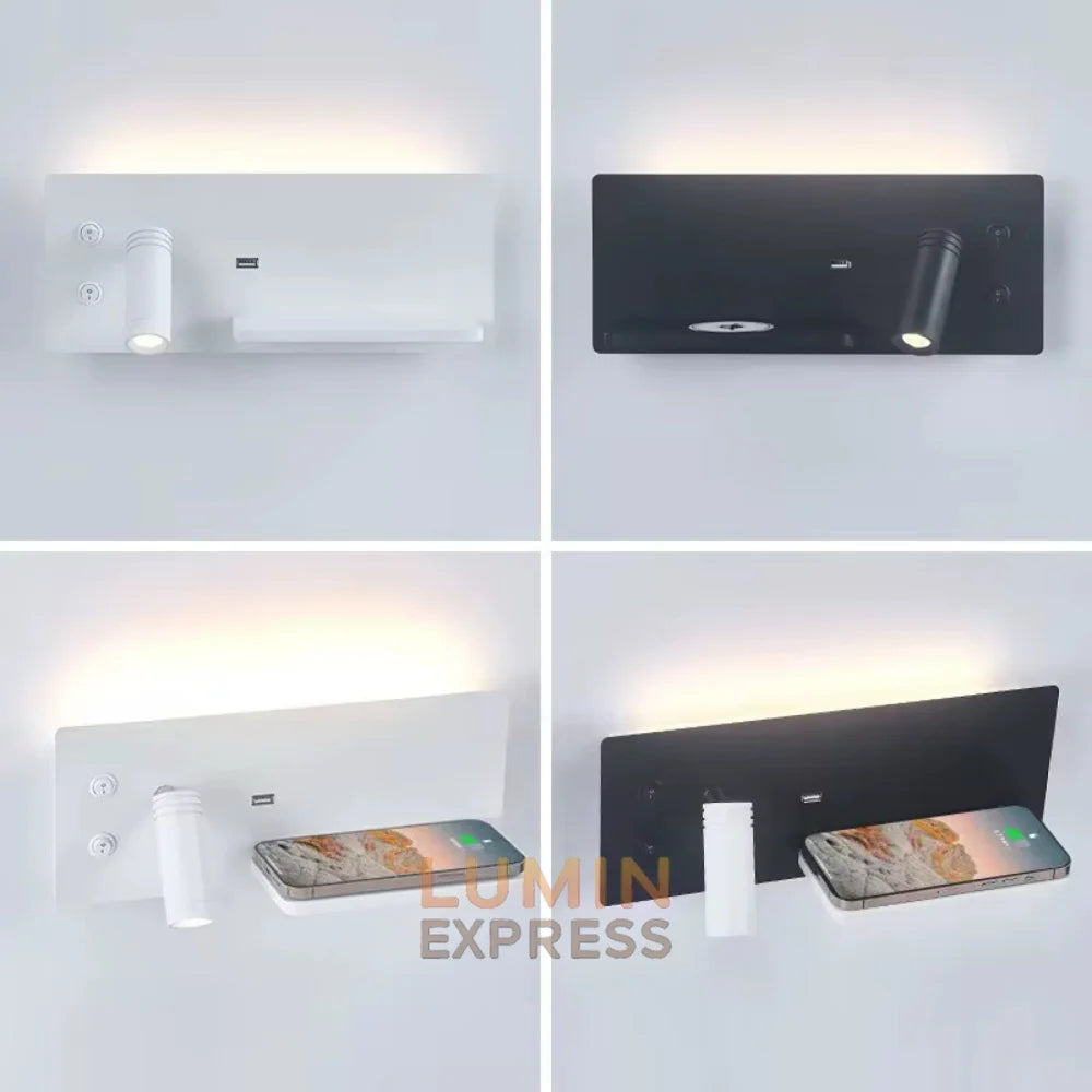 Applique murale Liseuse Wireless Black