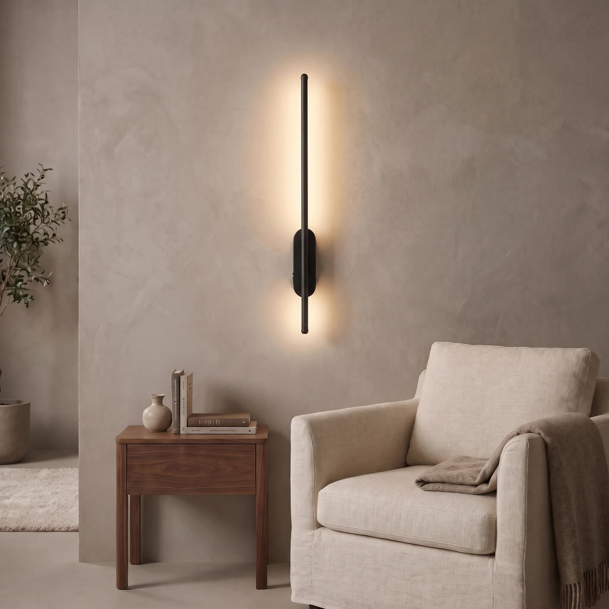 Applique murale sans fil SLIM Black