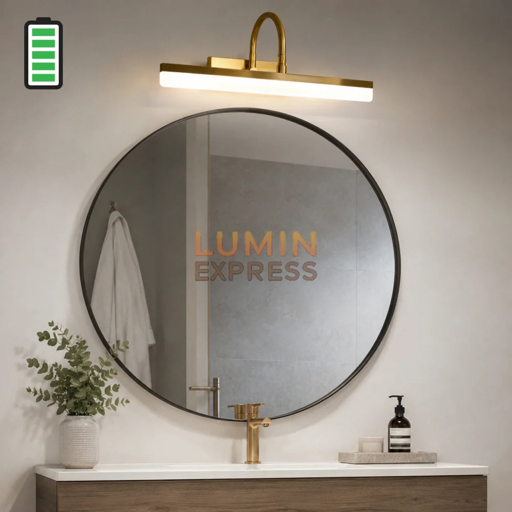 Applique murale rechargeable Gold pour tableau et miroir
