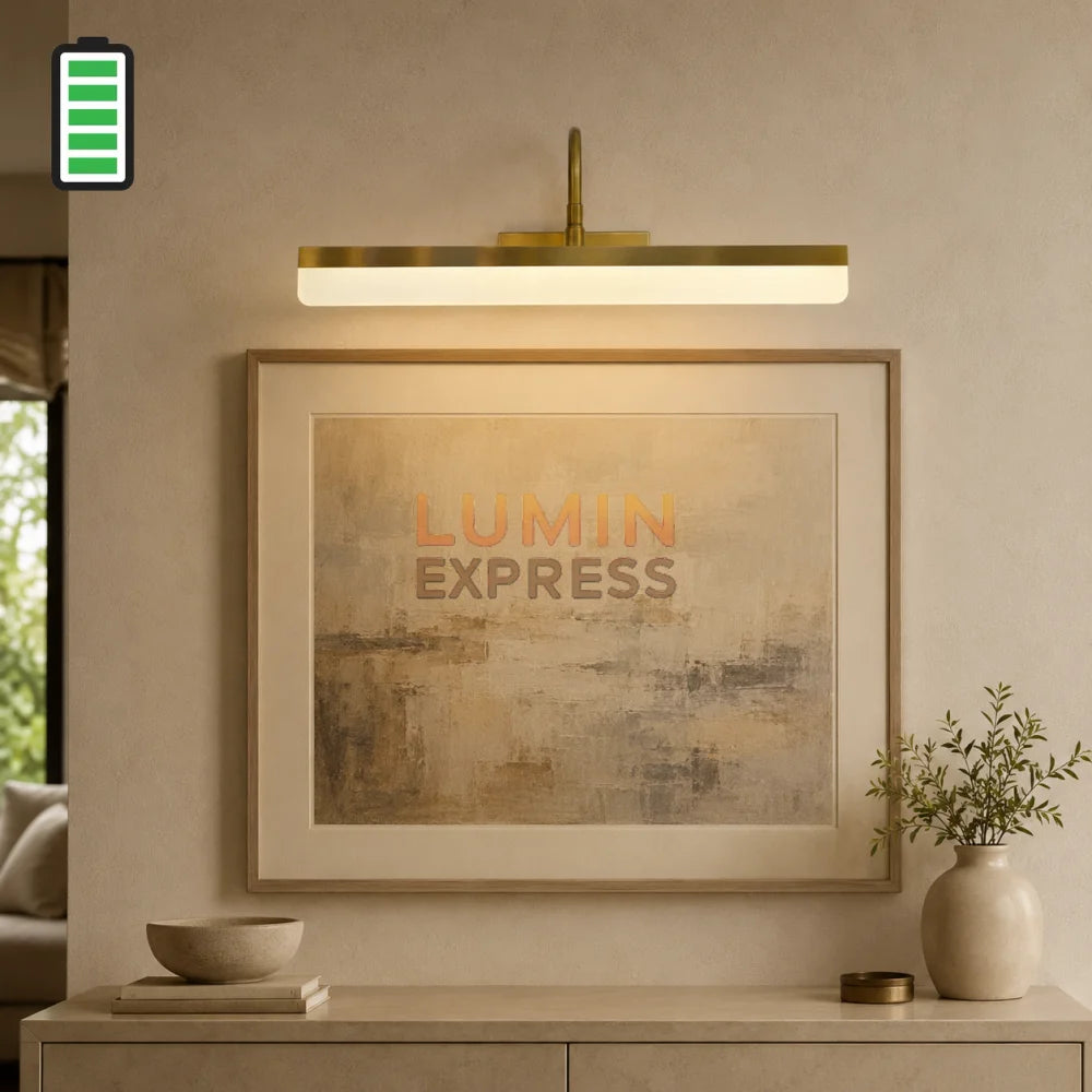 Applique murale rechargeable Gold pour tableau et miroir