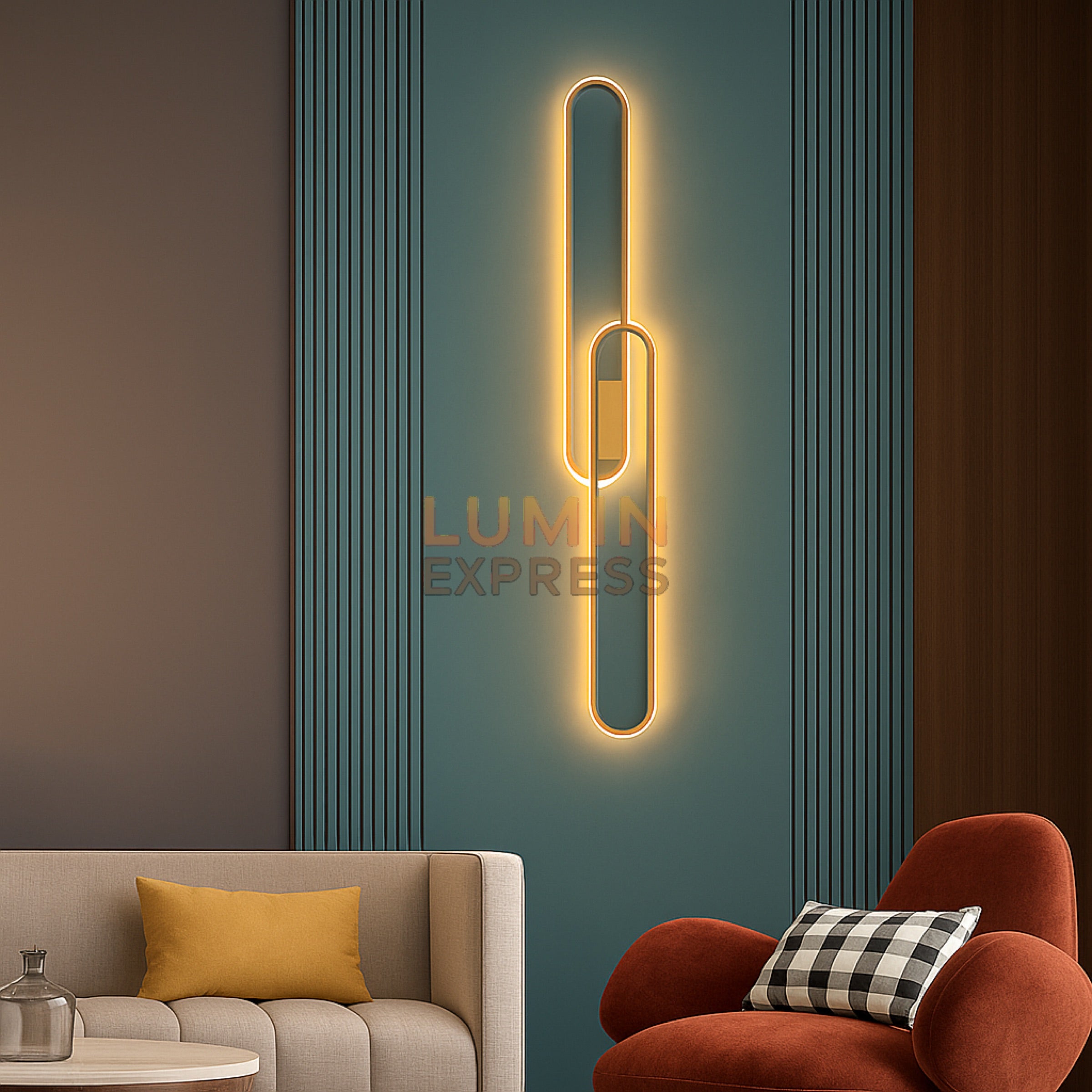 Applique murale NANCY Gold