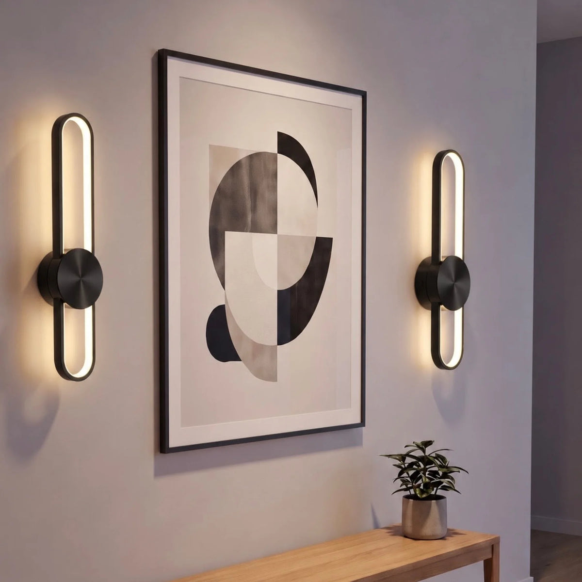 Applique murale sans fil FLAND Black