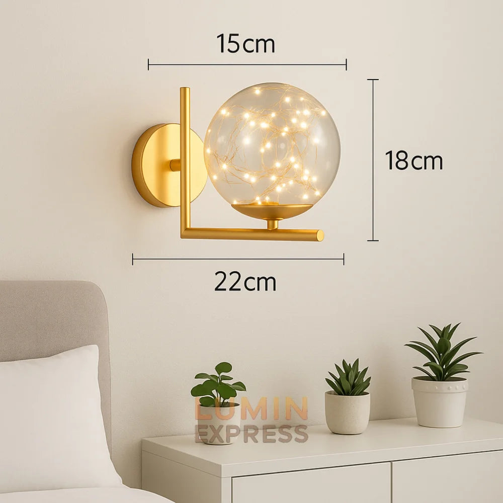 Applique murale LEVIS Gold