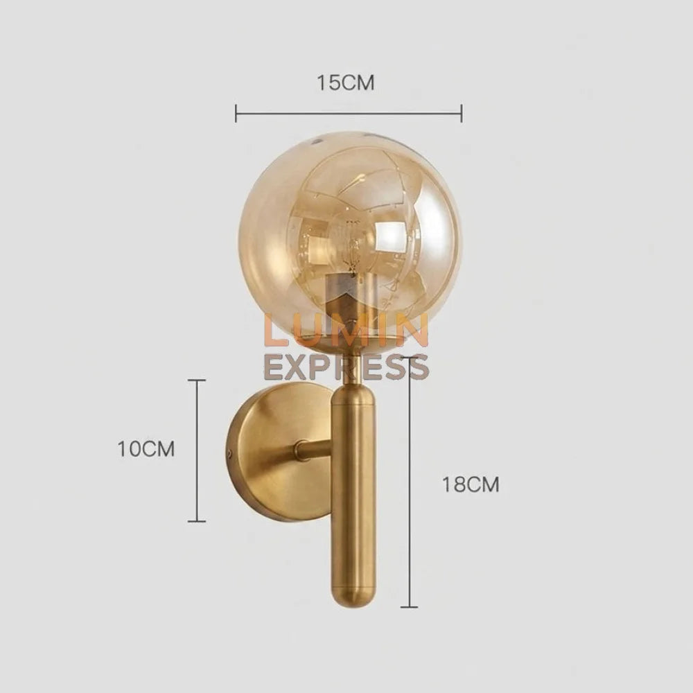 Applique murale ISADORA Gold Ambre