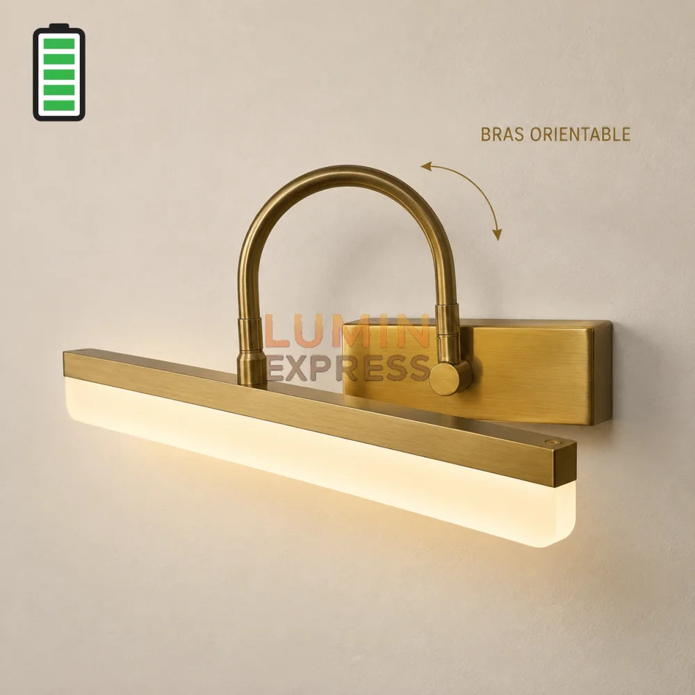 Applique murale rechargeable Gold pour tableau et miroir