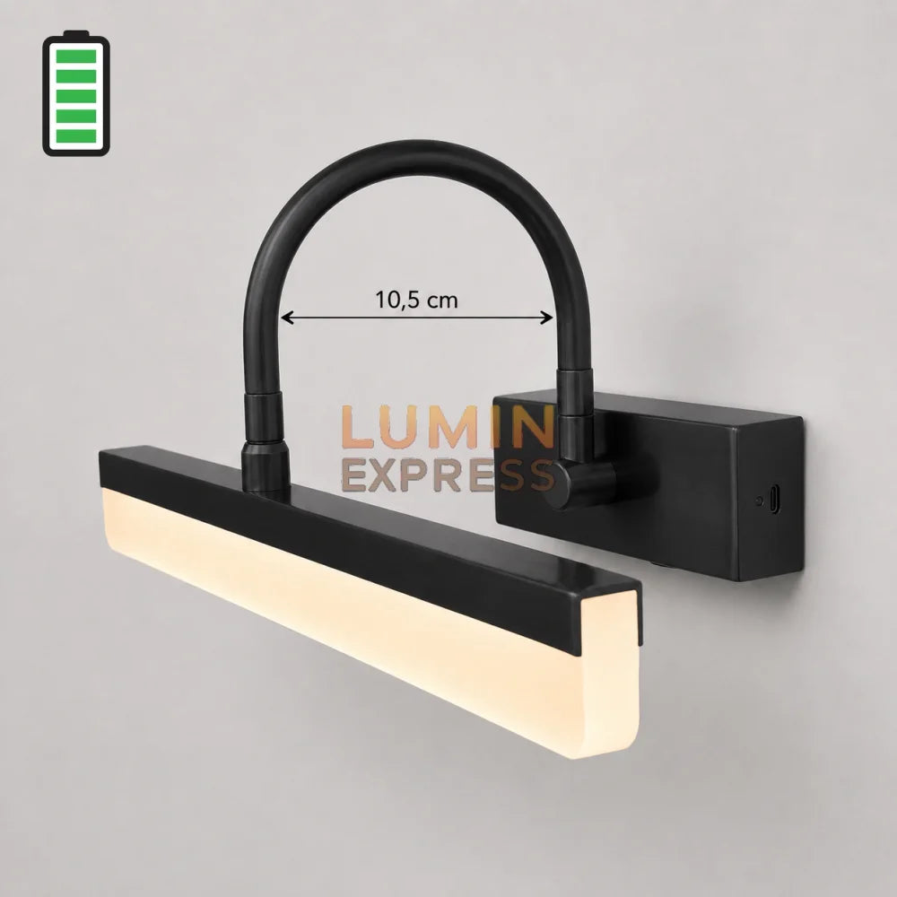 Applique murale rechargeable Black pour tableau et miroir