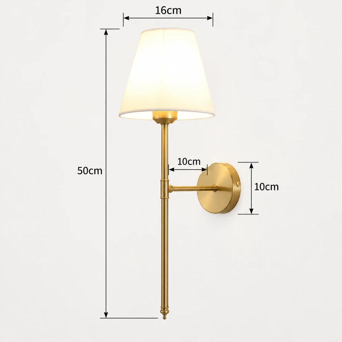 Applique murale LORD Gold
