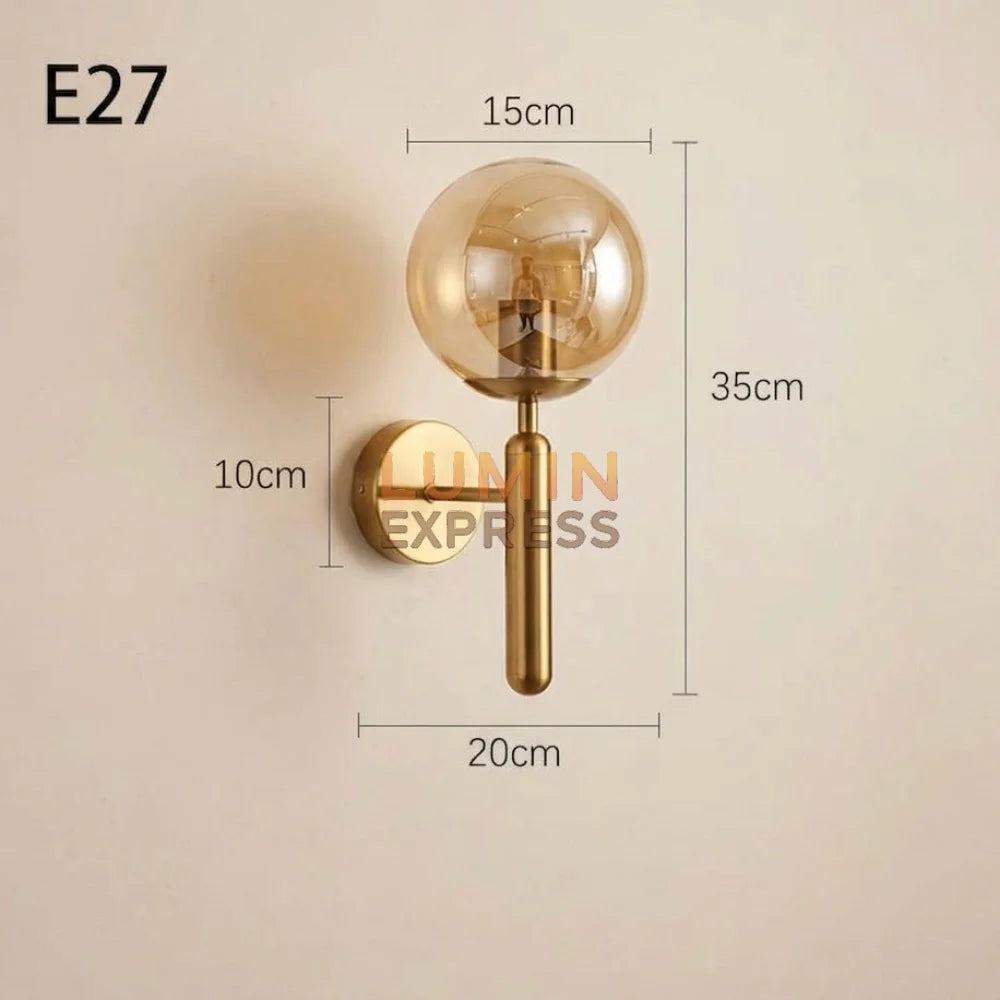 Applique murale ISADORA Gold Ambre