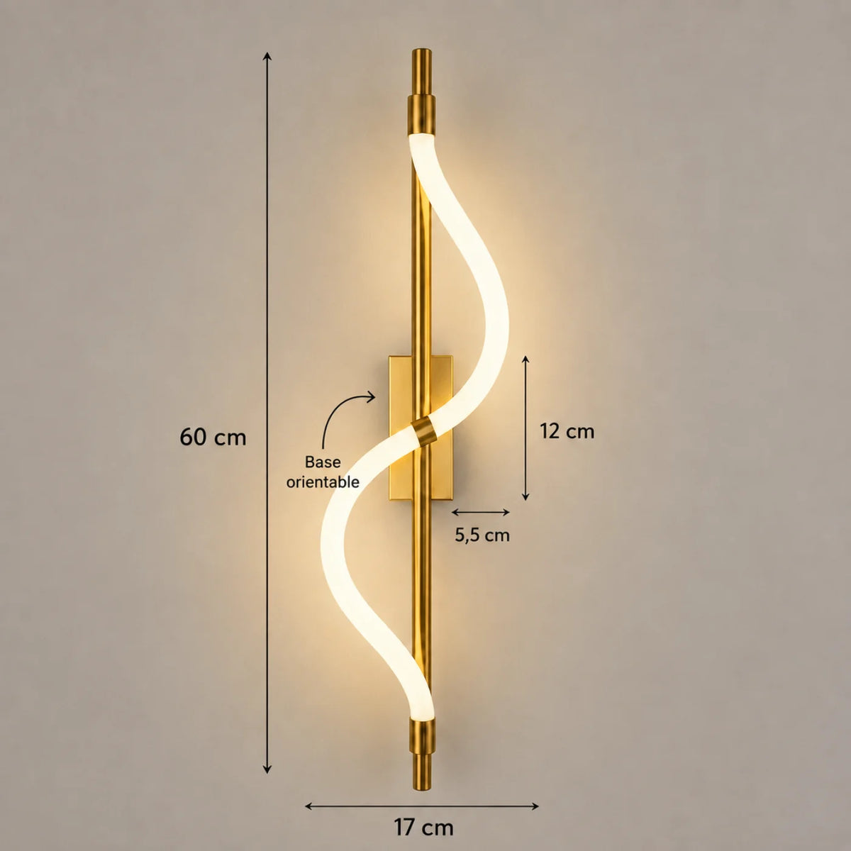 Applique murale BELLOTA Gold