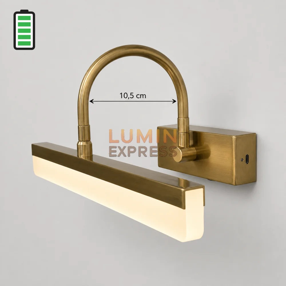 Applique murale rechargeable Gold pour tableau et miroir