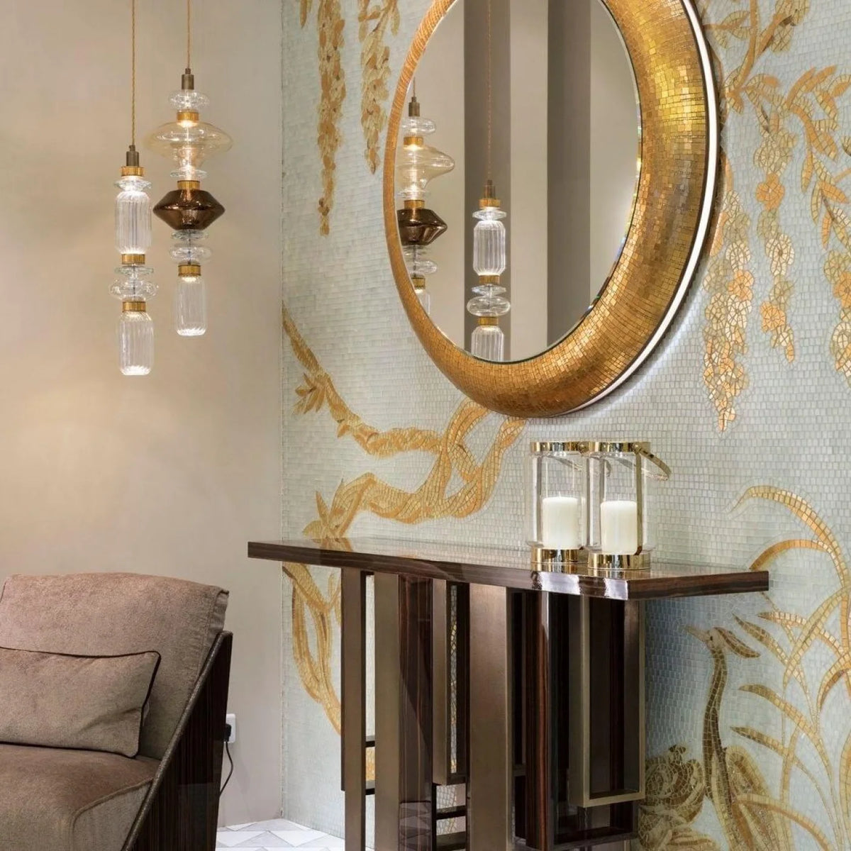 Suspension FUTURA Design Contemporain en verre soufflé