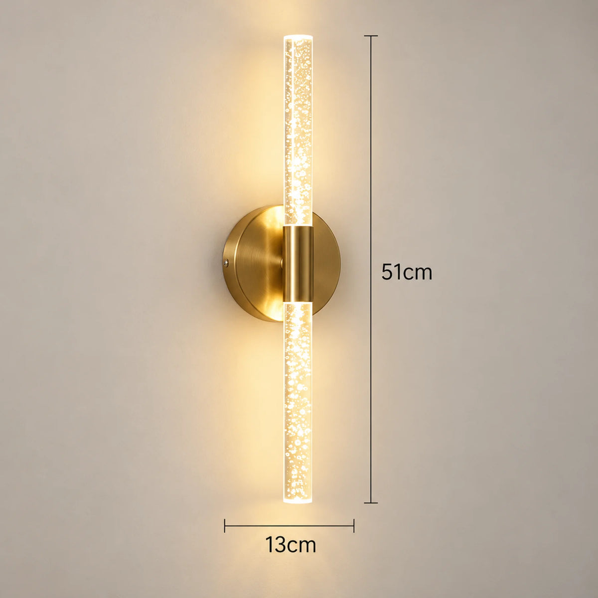 Applique murale sans fil VEGETA Gold