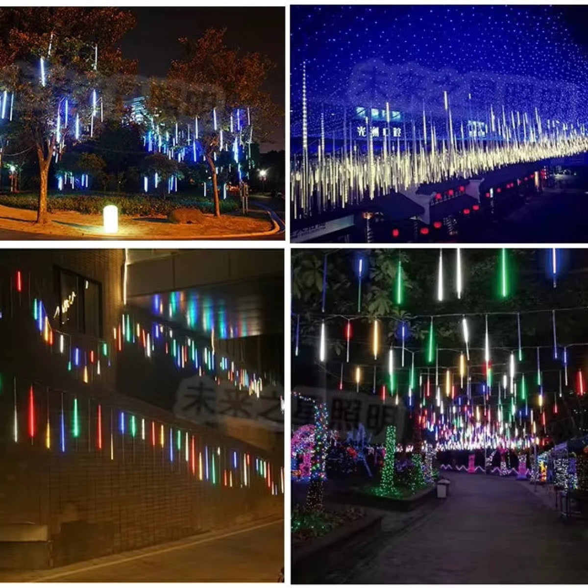 Guirlande lumineuse météores LED 300/80 cm 10 tubes