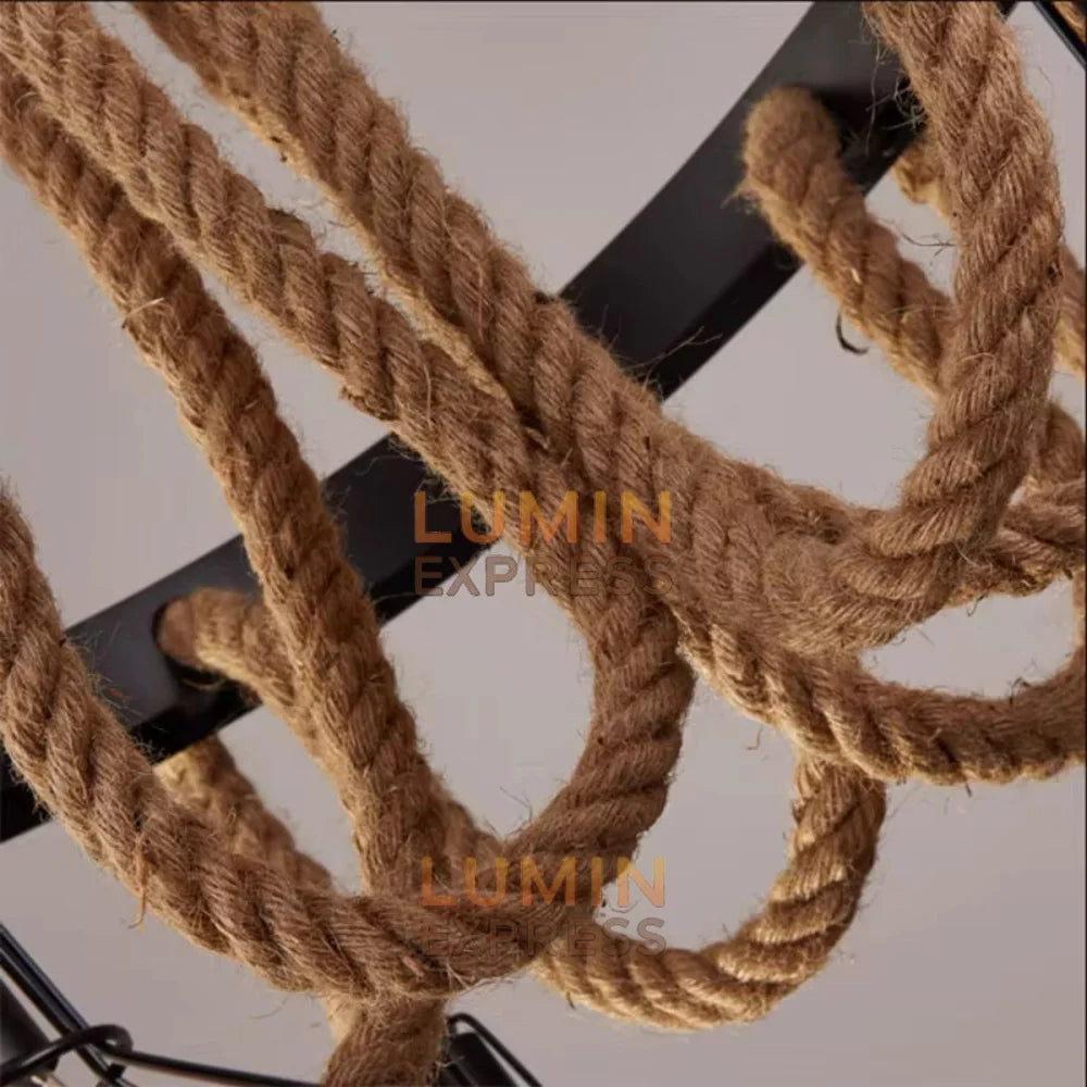Suspension HUNKY 6 Têtes avec Ampoules Offertes