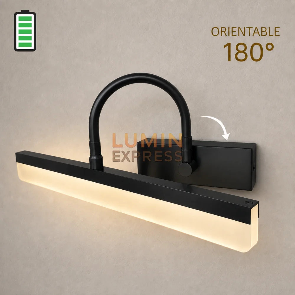 Applique murale rechargeable Black pour tableau et miroir
