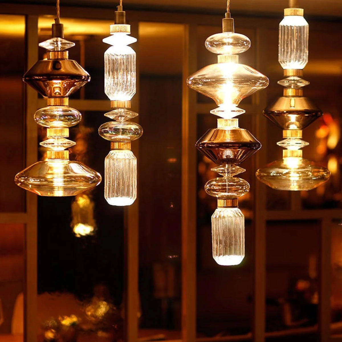 Suspension FUTURA Design Contemporain en verre soufflé