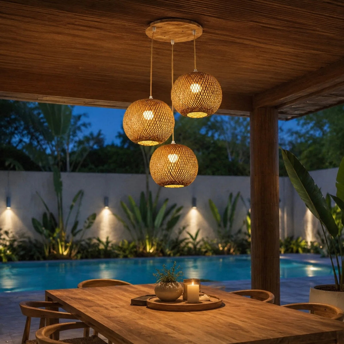 Suspension OASIS Triple en Bambou