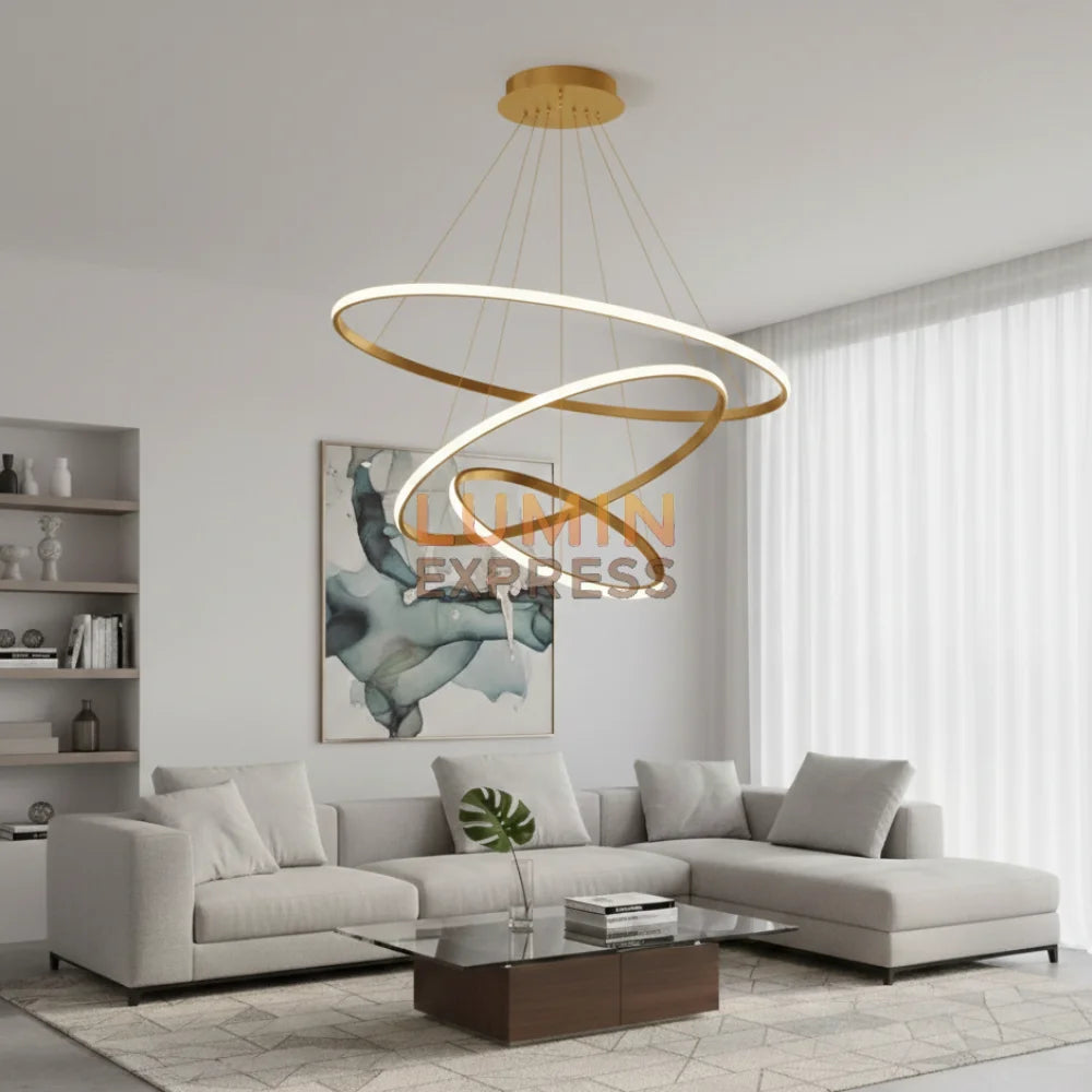 Suspension TRIPLE Gold 80cm