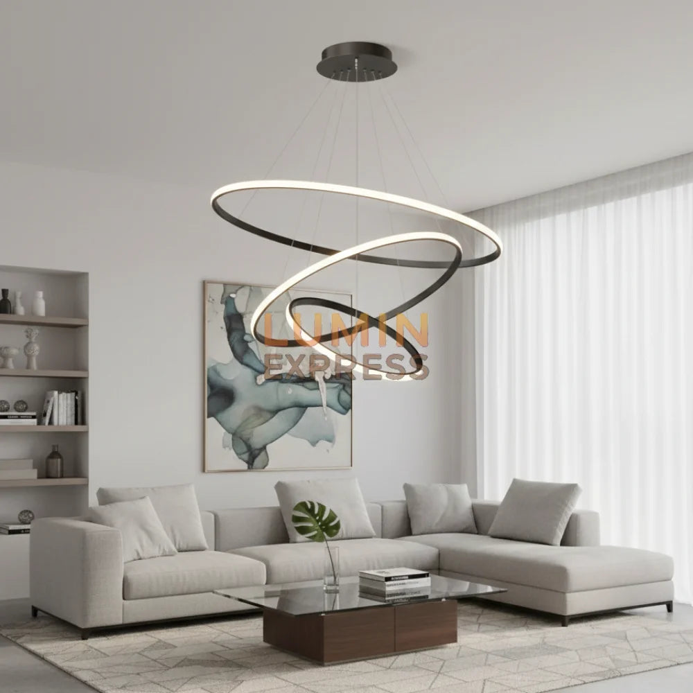 Suspension TRIPLE Black 80cm