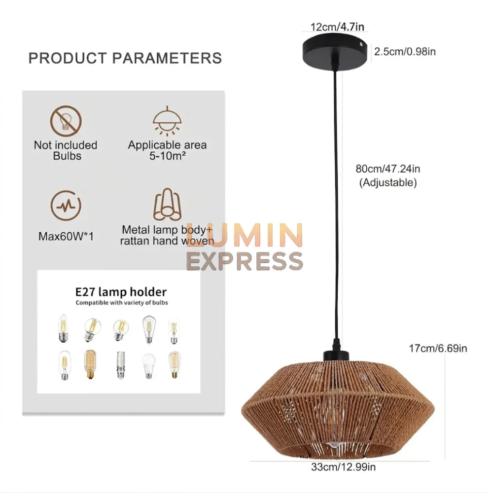 Suspension YORU en Bambou