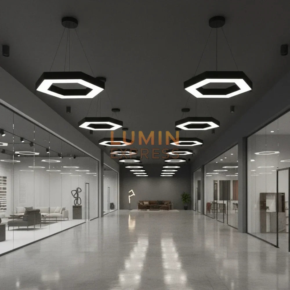 Suspension LUMI HEXAGONE Black