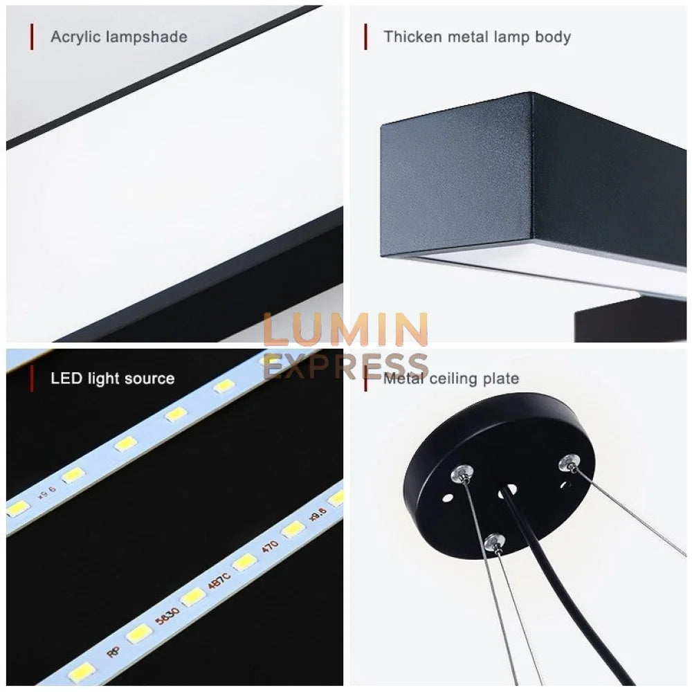 Suspension LUMI HEXAGONE Black