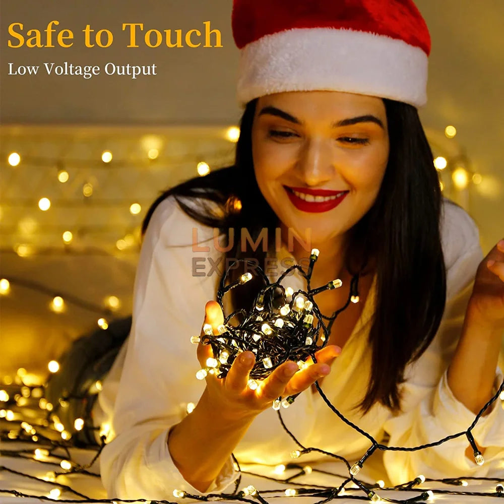 Guirlande 50M LED Jaune étanche