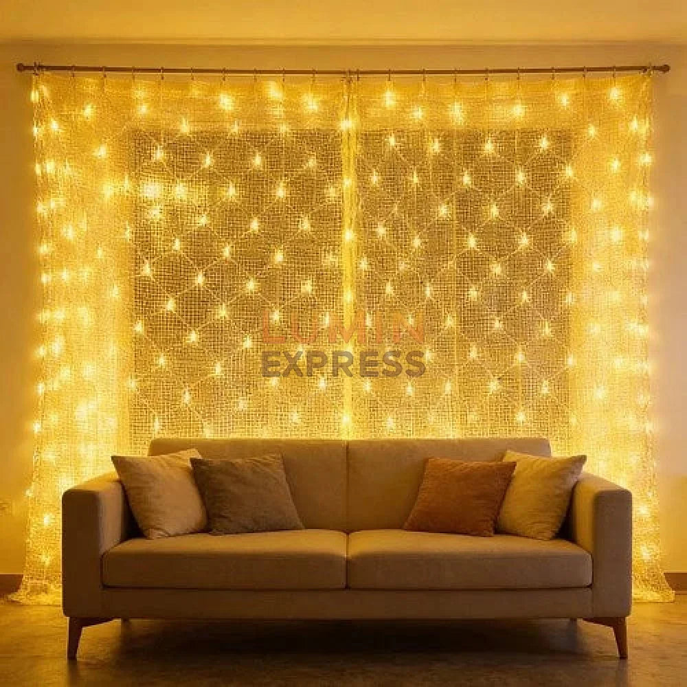 Guirlande Filet lumineux LED 3Mx3M Jaune