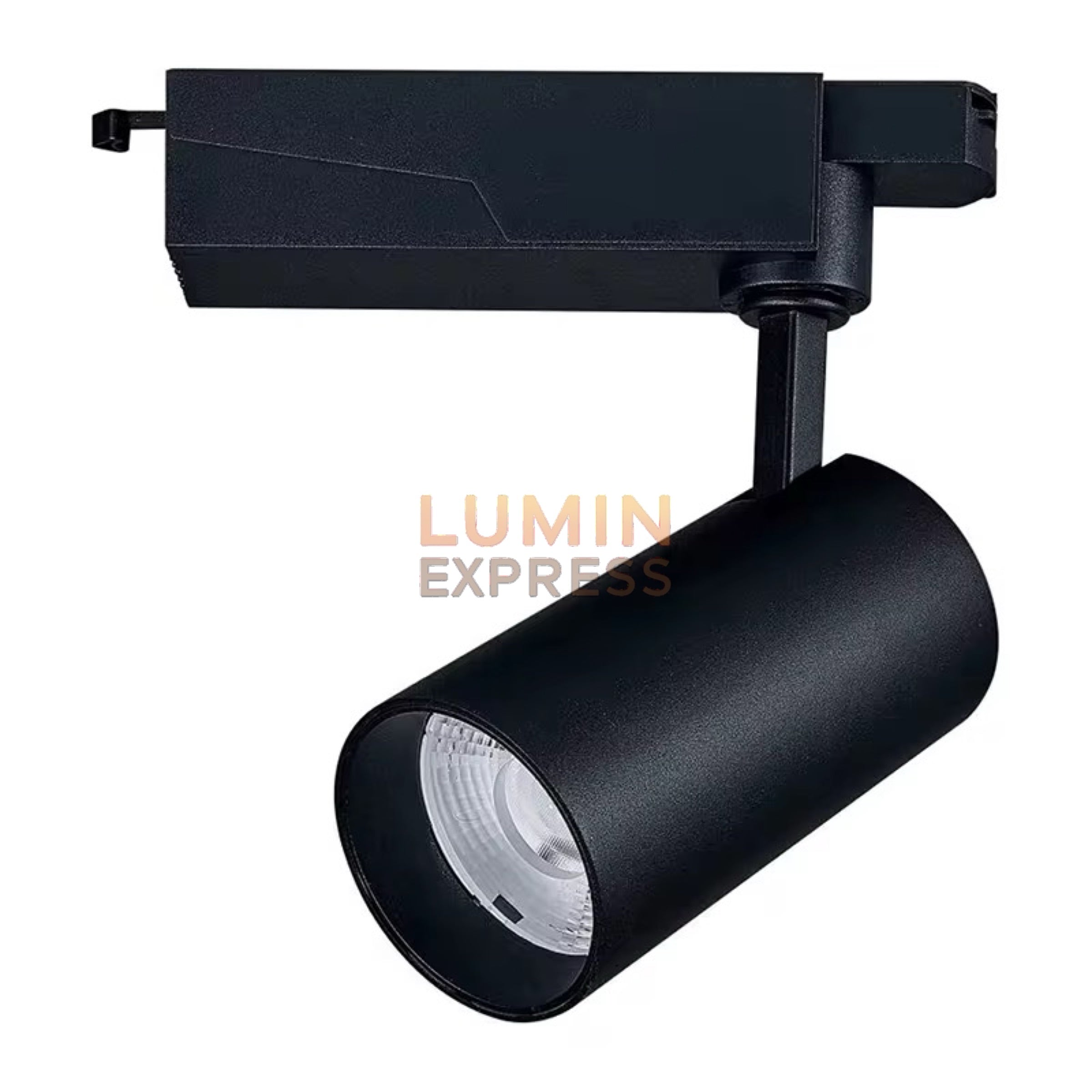 Projecteur 30W Noir pour rail monophasé