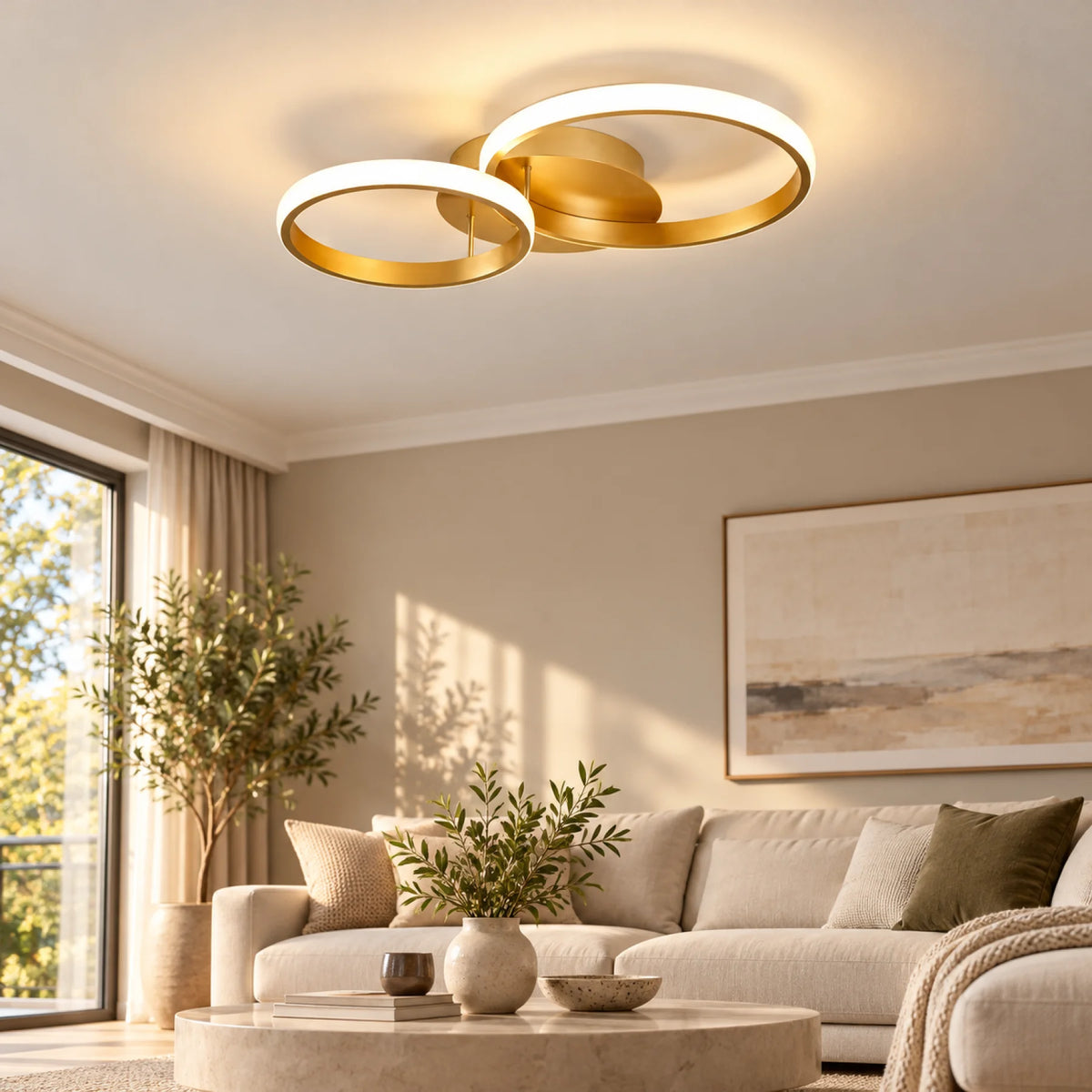 Plafonnier FLOA Duo Gold