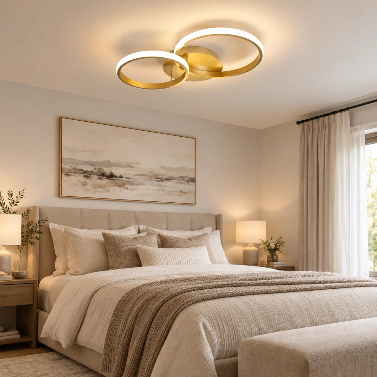 Plafonnier FLOA Duo Gold