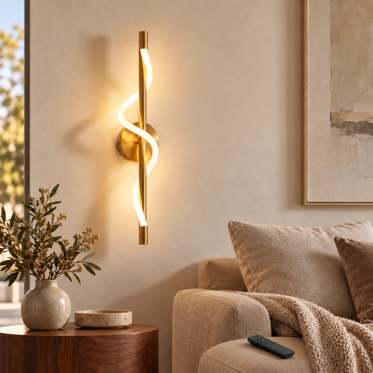 Applique murale sans fil ECLISSA Gold