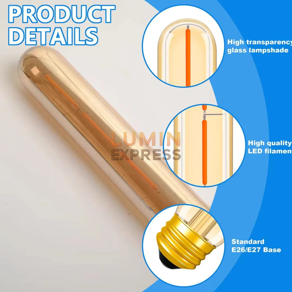 Ampoule E27 LED T185 3W 3000K