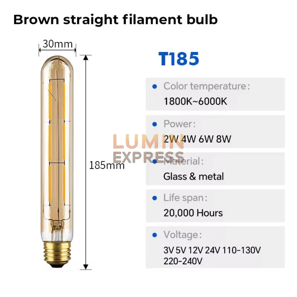 Ampoule E27 LED T185 3W 3000K