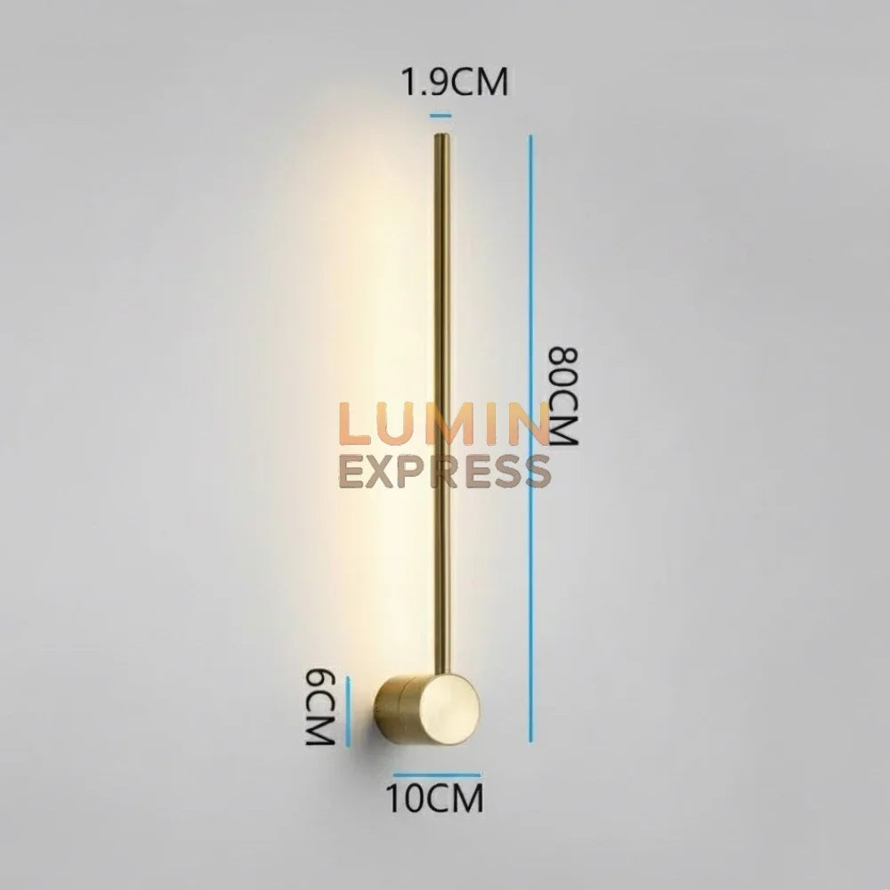 Applique murale PILLAR Gold 80cm