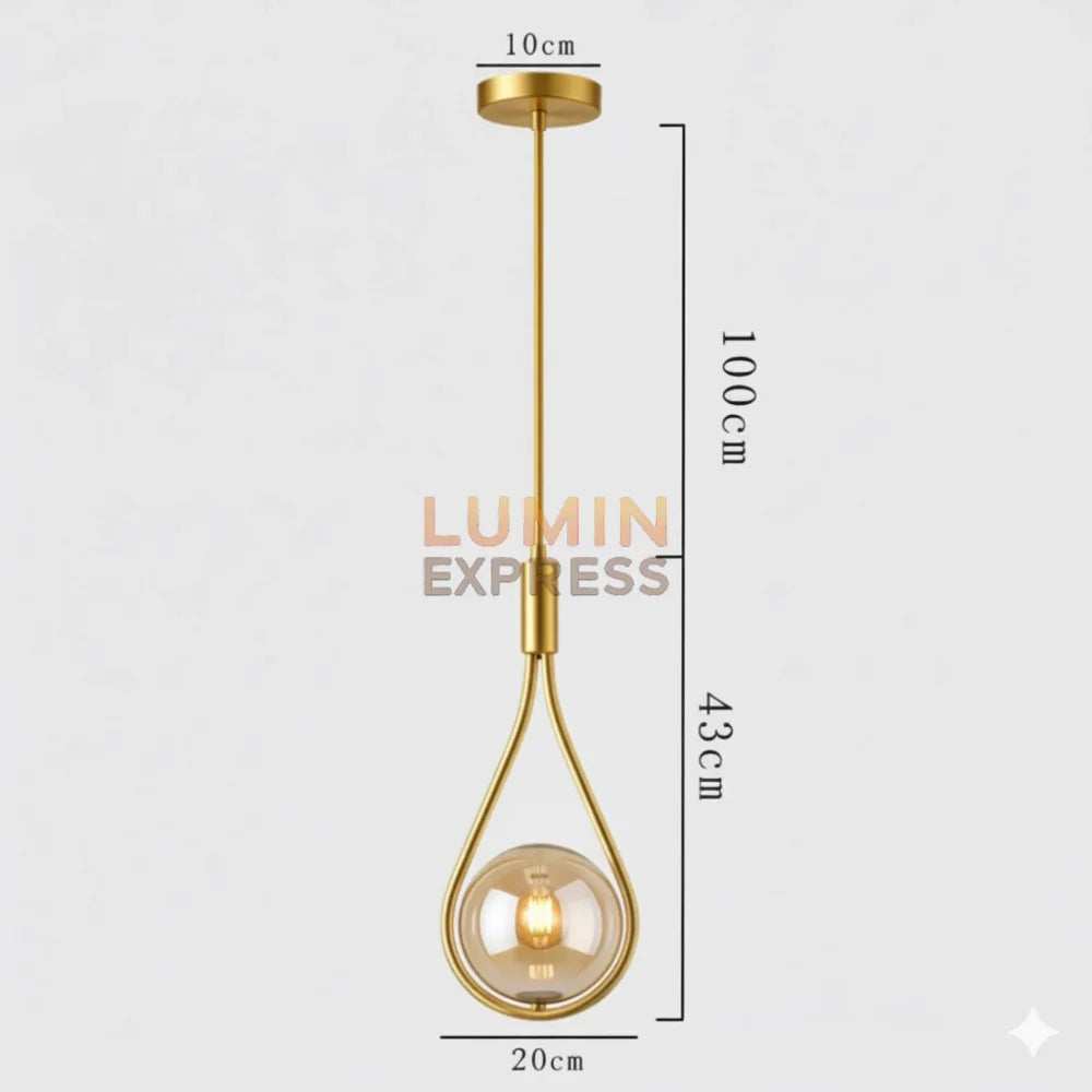 Suspension PLATA Ambre