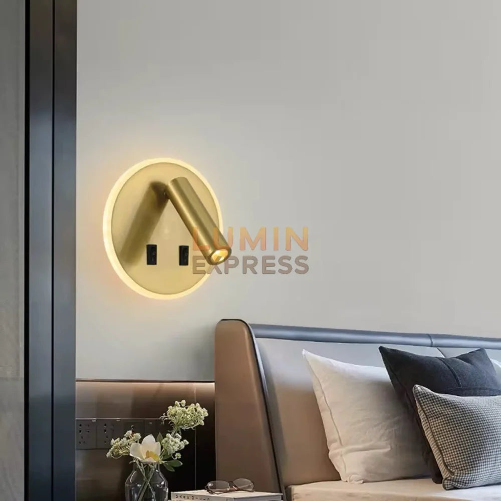 Applique murale liseuse HALO Gold