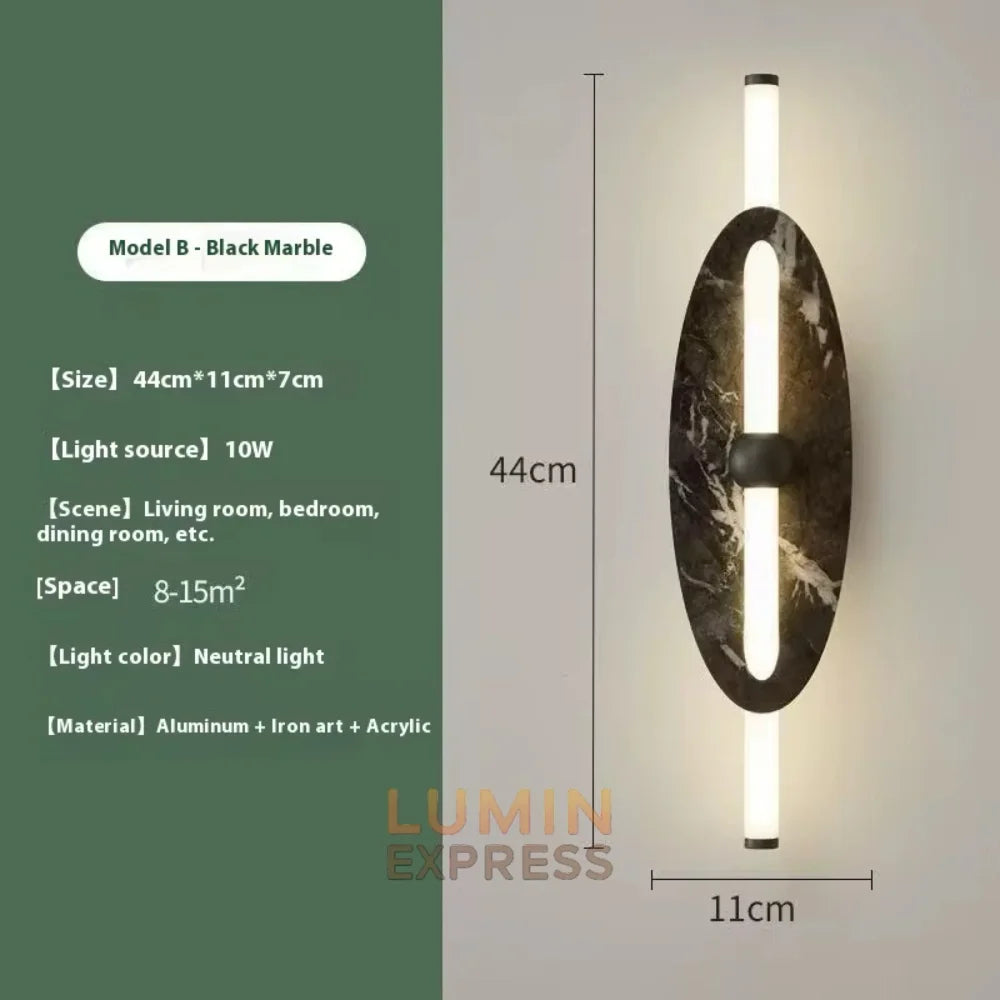 Applique murale CANDY Effet Marbre