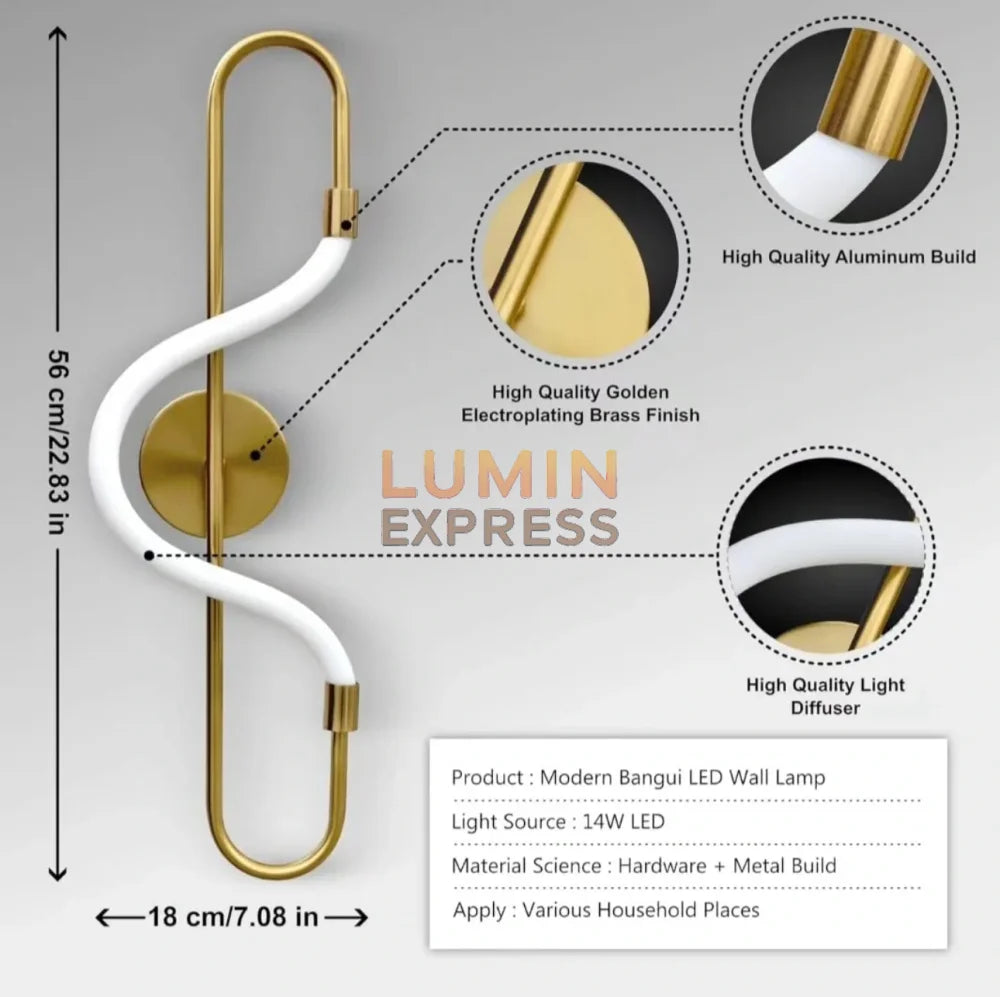 Applique murale LINTON 60cm