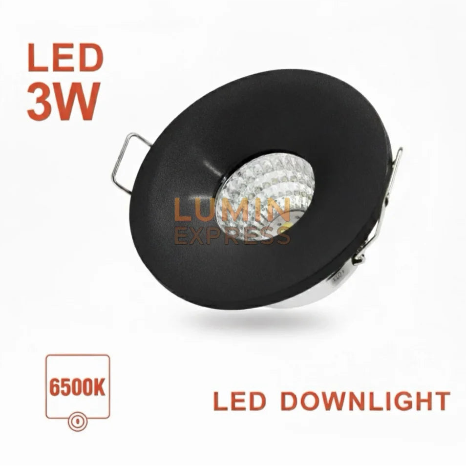 Mini Spot LED Noir Encastrable pour niche