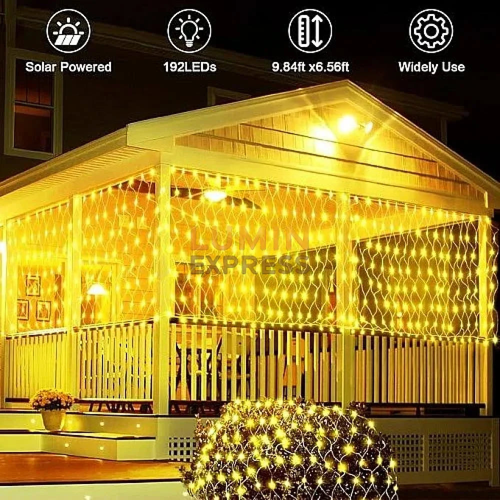 Guirlande Filet lumineux LED 3Mx3M Jaune