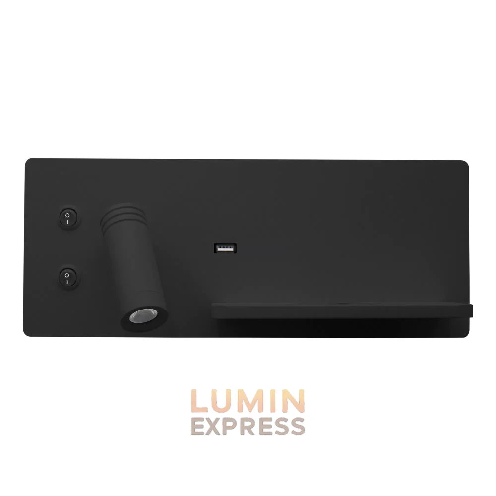 Gros plan applique murale liseuse orientable noire – lampe de lecture murale Maroc