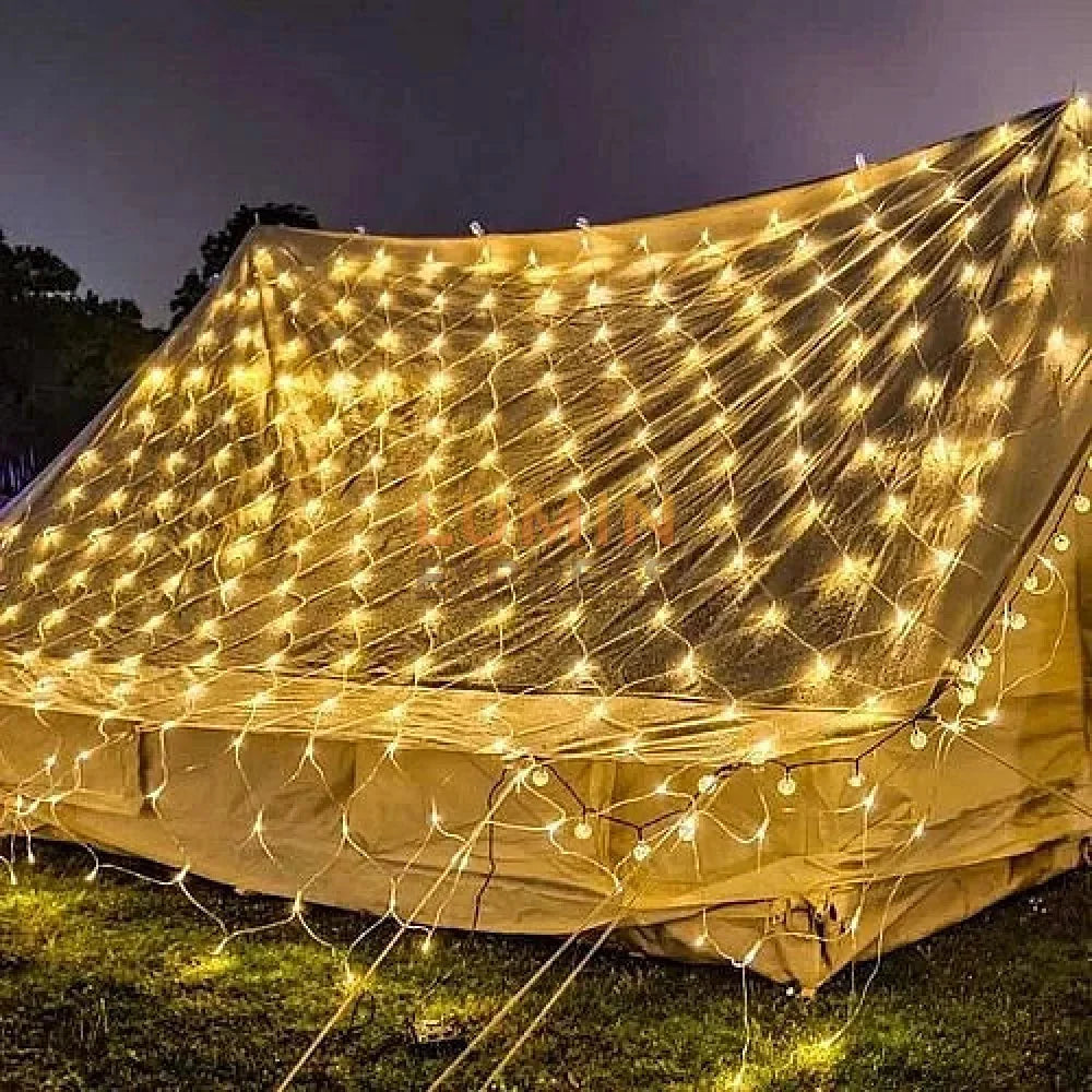 Guirlande Filet lumineux LED 3Mx3M Jaune